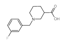 1-[(3-fluorophenyl)methyl]piperidine-3-carboxylic acid