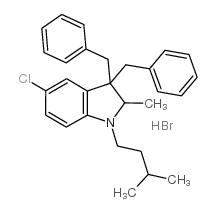 1-Isoamyl-2-methyl-3,3-dibenzyl-5-chloroindolium bromide