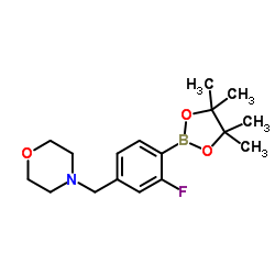 4-(3-Fluoro-4-(4,4,5,5-tetramethyl-1,3,2-dioxaborolan-2-yl)benzyl)morpholine