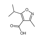 3-methyl-5-propan-2-yl-1,2-oxazole-4-carboxylic acid CAS:90087-36-8 第1张