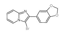 2-(1,3-benzodioxol-5-yl)-3-bromoimidazo[1,2-a]pyridine