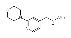 N-methyl-1-(2-thiomorpholin-4-ylpyridin-4-yl)methanamine