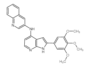 3-Quinolinamine, N-[2-(3,4,5-trimethoxyphenyl)-1H-pyrrolo[2,3-b]pyridin-4-yl]