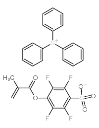 2,3,5,6-tetrafluoro-4-(2-methylprop-2-enoyloxy)benzenesulfonate,triphenylsulfanium