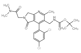 [4-(2,4-Dichlorophenyl)-6-dimethylcarbamoylmethyl-2-methyl-5-oxo-6,7-dihydro-5H-pyrrolo[3,4-b]pyridin-3-ylmethyl]carbamic acid tert-butyl ester