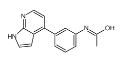 N-[3-(1H-pyrrolo[2,3-b]pyridin-4-yl)phenyl]acetamide