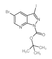 tert-Butyl 5-bromo-3-iodo-1H-pyrazolo[3,4-b]pyridine-1-carboxylate