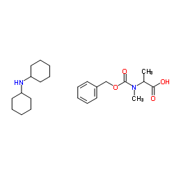 2-[benzyloxycarbonyl(methyl)amino]propanoic acid, N-cyclohexylcyc lohexanamine CAS:91738-83-9 第1张