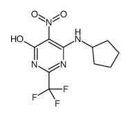 6-(cyclopentylamino)-5-nitro-2-(trifluoromethyl)-1H-pyrimidin-4-one CAS:917895-55-7 第1张