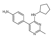 5-(4-aminophenyl)-N-cyclopentyl-2-methylpyrimidin-4-amine