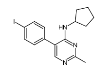 N-cyclopentyl-5-(4-iodophenyl)-2-methylpyrimidin-4-amine