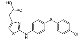 2-[2-[4-(4-chlorophenyl)sulfanylanilino]-1,3-thiazol-4-yl]acetic acid