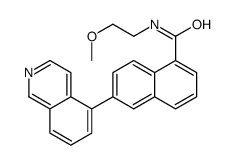 6-isoquinolin-5-yl-N-(2-methoxyethyl)naphthalene-1-carboxamide