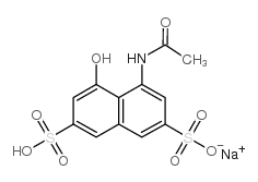 1-acetamido-8-hydroxy-3,6-naphthalenedisulfonic acid monosodium salt