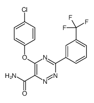 5-(4-chlorophenoxy)-3-[3-(trifluoromethyl)phenyl]-1,2,4-triazine-6-carboxamide CAS:921620-24-8 第1张