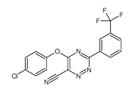 5-(4-chlorophenoxy)-3-[3-(trifluoromethyl)phenyl]-1,2,4-triazine-6-carbonitrile