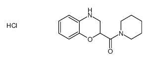 3,4-dihydro-2H-1,4-benzoxazin-2-yl(piperidin-1-yl)methanone,hydrochloride