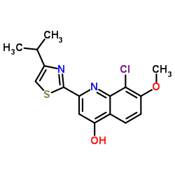 8-chloro-7-methoxy-2-(4-propan-2-yl-1,3-thiazol-2-yl)-1H-quinolin-4-one