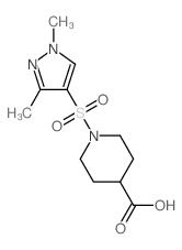 1-(1,3-dimethylpyrazol-4-yl)sulfonylpiperidine-4-carboxylic acid