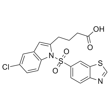 5-chloro-1-[(6-benzothiazolyl)sulfonyl]-1H-indole-2-butanoic Acid Cas:927961-18-0 第1张