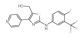 [2-[4-fluoro-3-(trifluoromethyl)anilino]-4-pyridin-4-yl-1,3-thiazol-5-yl]methanol