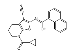 N-[3-Cyano-7-(cyclopropylcarbonyl)-4,5,6,7-tetrahydrothieno[2,3-b ]pyridin-2-yl]-1-naphthamide CAS:929700-76-5 第1张