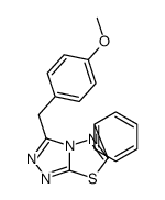 3-[(4-methoxyphenyl)methyl]-6-phenyl-[1,2,4]triazolo[3,4-b][1,3,4]thiadiazole