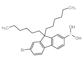 7-Bromo-9,9-dihexylfluoren-2-yl-boronic acid