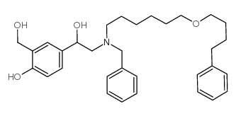 4-[2-[benzyl-[6-(4-phenylbutoxy)hexyl]amino]-1-hydroxyethyl]-2-(hydroxymethyl)phenol