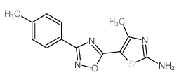 4-Methyl-5-[3-(4-methylphenyl)-1,2,4-oxadiazol-5-yl]-1,3-thiazol-2-amine CAS:937681-59-9 第1张