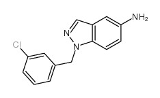 1-[(3-chlorophenyl)methyl]indazol-5-amine