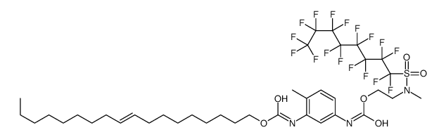 [(Z)-octadec-9-enyl] N-[5-[2-[1,1,2,2,3,3,4,4,5,5,6,6,7,7,8,8,8-heptadecafluorooctylsulfonyl(methyl)amino]ethoxycarbonylamino]-2-methylphenyl]carbamate