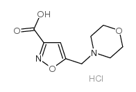 5-(morpholin-4-ylmethyl)-1,2-oxazole-3-carboxylic acid,hydrochloride