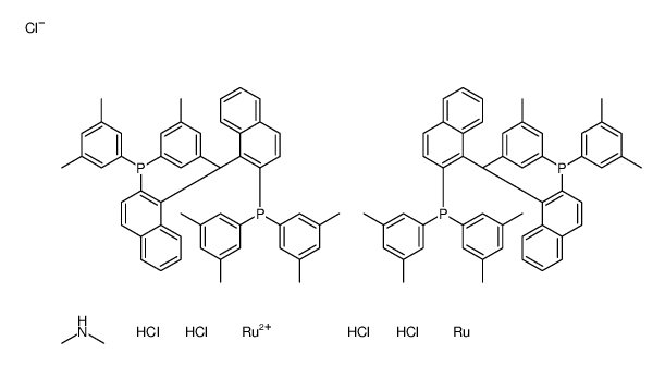 [1-[2-bis(3,5-dimethylphenyl)phosphanylnaphthalen-1-yl]naphthalen-2-yl]-bis(3,5-dimethylphenyl)phosphane,N-methylmethanamine,ruthenium,trichloronioruthenium(1-),chloride,hydrochloride