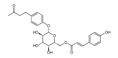 4-(3-oxobutyl)phenyl 6-O-[(2E)-3-(4-hydroxyphenyl)prop-2-enoyl]-b-D-glucopyranoside