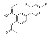 [4-(2,4-difluorophenyl)-2-(methylcarbamoyl)phenyl] acetate CAS:950984-92-6 第1张