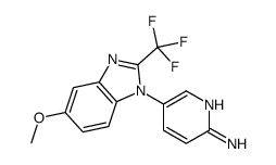 5-[5-methoxy-2-(trifluoromethyl)benzimidazol-1-yl]pyridin-2-amine