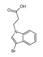 3-(3-bromoindol-1-yl)propanoic acid