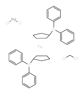 1,1'-Bis(diphenylphosphino)ferrocene-palladium(II) dichloride dichloromethane complex Cas:95464-05-4 第1张