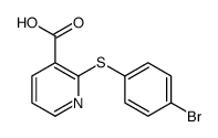 2-(4-bromophenyl)sulfanylpyridine-3-carboxylic acid CAS:955-52-2 第1张