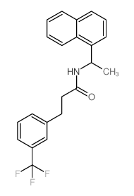 N-(1-naphthalen-1-ylethyl)-3-[3-(trifluoromethyl)phenyl]propanamide