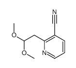 2-(2,2-dimethoxyethyl)pyridine-3-carbonitrile