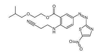 2-(2-methylpropoxy)ethyl 2-(2-cyanoethylamino)-5-[(5-nitro-1,3-thiazol-2-yl)diazenyl]benzoate