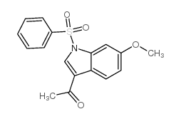 1-[1-(benzenesulfonyl)-6-methoxyindol-3-yl]ethanone