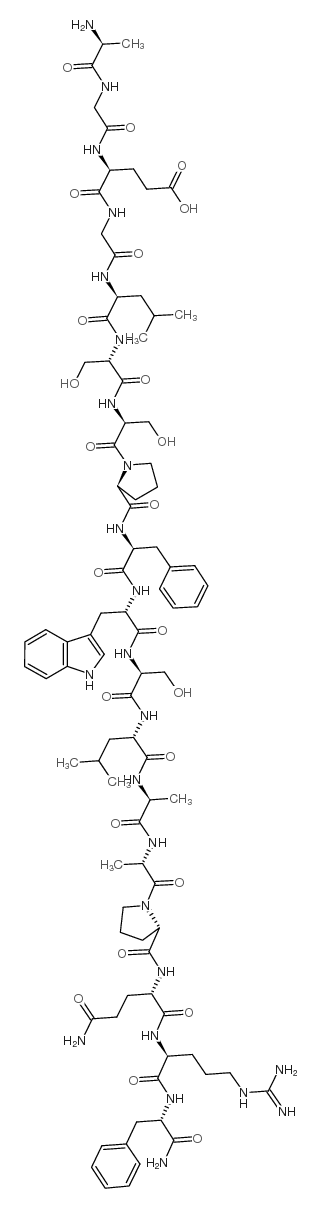 H-Ala-Gly-Glu-Gly-Leu-Ser-Ser-Pro-Phe-Trp-Ser-Leu-Ala-Ala-Pro-Gln-Arg-Phe-NH2