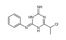 6-(1-chloroethyl)-2-N-phenyl-1,3,5-triazine-2,4-diamine