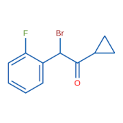 2-bromo-1-cyclopropyl-2-(2-fluorophenyl)ethanone CAS: 204205