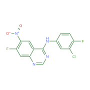 N-(3-Chloro-4-fluorophenyl)-7-fluoro-6-nitroquinazolin-4-ami