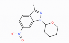 3-iodo-6-nitro-1-(oxan-2-yl)indazole CAS: 886230-74-6