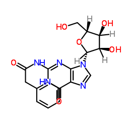 N-[9-[(2R,3R,4S,5R)-3,4-dihydroxy-5-(hydroxymethyl)oxolan-2-yl]-6-oxo-3H-purin-2-yl]-2-phenylacetamide